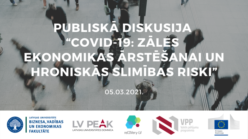 Latvijas vadošie eksperti un politiķi diskutēs par “COVID-19: zāles ekonomikas ārstēšanai un hroniskās slimības riski”